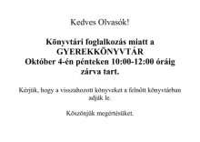 Rendezvény a gyerekkönyvtárban